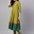 Olive Green Ethnic Motifs Printed Cotton Anarkali Kurta With Churidar & Dupatta Set