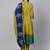 Olive Green Ethnic Motifs Printed Cotton Anarkali Kurta With Churidar & Dupatta Set