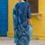 Blue Women Ethnic Motifs Printed Kurta with Trousers & Dupatta Cotton Set