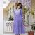 Purple Floral Embroidered Sequinned Empire A-Line Anarkali Cotton Kurta With Trousers & Dupatta