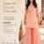 Women's peach viscose embroidered straight kurti set for women with sharara