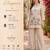 Women's cream viscose embroidered kurti set with pant