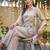 Women's cream viscose embroidered kurti set with pant