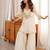 Women's off white viscose embroidered straight kurti set for women with sharara