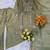 Women's light green silk blend embroidered kurta set with palazzo and dupatta