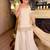Women's off white chinon  embroidered kurti set with palazzo and dupatta