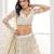 White Sequins Net Lehenga Choli With Dupatta