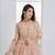 Peach Floral Embroidered Net Wear Lehenga Choli