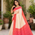 white color contrast weaving border with allover weaving and rich weaved pallu silk blend saree