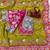 Light Olive Color Embroidery Coding,Thread Dual Sequence Work And Real Mirror Work And Wedding Wear Saree