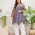Floral printed pure cotton round neck co-ord set