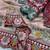 Peach Color Embroidery Coding,Thread Dual Sequence Work And Real Mirror Work And Wedding Wear Saree