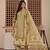 Floral printed pure cotton round neck kurta trouser & dupatta set