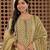 Floral printed pure cotton round neck kurta trouser & dupatta set