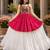 pink rayon cotton navratri kediya lehenga set- free size