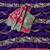 Purple Color Embroidery Coding,Thread Dual Sequence Work And Real Mirror Work And Wedding Wear Saree