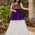 purple rayon cotton navratri kediya lehenga set- free size