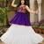 purple rayon cotton navratri kediya lehenga set- free size