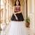 black rayon cotton navratri kediya lehenga set- free size