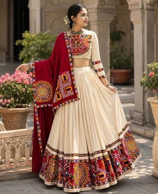 vanilla gamthi mirror work lehenga choli- free size 1