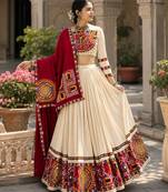 vanilla gamthi mirror work lehenga choli- free size