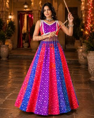 navratri chaniya choli for multi- free size 3