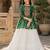 green rayon cotton navratri kediya lehenga set- free size