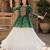 green rayon cotton navratri kediya lehenga set- free size