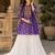 purple rayon cotton navratri kediya lehenga set- free size