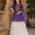 purple rayon cotton navratri kediya lehenga set- free size