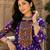 purple rayon cotton navratri kediya lehenga set- free size