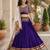 purple gamthi mirror work lehenga choli- free size