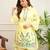 Floral embroidered pure cotton collar neck  co-ord set
