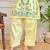 Floral embroidered pure cotton collar neck  co-ord set