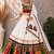 off-white heritage navratri lehenga choli with festive multi- patchwork border- free size