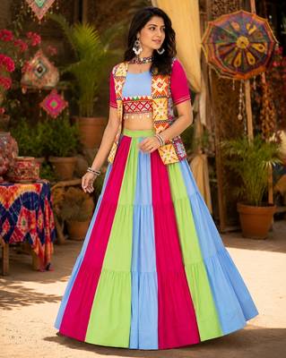 navratri lehenga jacket set- free size 2