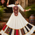 navratri collection off-white flared lehenga-long sleeve mirror-work blouse 2-piece set- free size