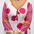 Floral printed pure cotton v neck kurta trouser & dupatta set