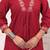 Floral embroidered pure cotton v neck co-ord set