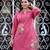 Floral embroidered pure cotton round neck co-ord set