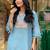 Floral embroidered pure cotton v neck co-ord set