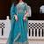 Blue Embroidery And sequin Work Silk Blend Lehenga Choli Set