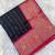 black color rich contrast weaving pallu and border kanchi weaving buttis on border silk blend saree