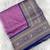 lavender color rich contrast weaving pallu and border kanchi weaving buttis on border silk blend saree