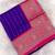 purple color rich contrast weaving pallu and border kanchi weaving buttis on border silk blend saree