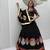 Black Ribinprint And Lace work Cotton Lehenga Choli Set