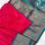 rani pink color rich contrast weaving pallu and border kanchi weaving buttis on border silk blend saree