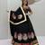 Black Ribinprint And Lace work Cotton Lehenga Choli Set