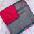 rani pink color rich contrast weaving pallu and border kanchi weaving buttis on border silk blend saree