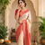 white color rich contrast weaving pallu and border kanchi weaving buttis on border silk blend saree